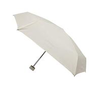 SMATI Mini Ombrello/ombrellone ANTI UV pieghevole compatto - Tascabile 18cm, resistente al vento, 200g ultraleggero, manuale, ombrello da viaggio, colore AVORIO