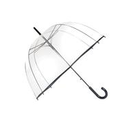 SMATI ombrello a bolla lungo trasparente - Classico ed essenziale ; Apertura automatica ; Diametro=85cm ; Ombrello da donna ; Colore del bordo nero.