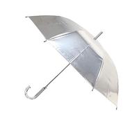 SMATI Ombrello grande Silver Metal Reflex - Solido; Diametro= 98cm; Apertura automatica; Ombrello per uomo/donna; Per 2 persone; Alla moda Silver Metal Reflex.