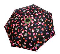 Ombrello pieghevole compatto SMATI - apertura e chiusura automatica; 7 costole in fibra di vetro; Antivento; Robusto; Diametro=90cm; grande classico; Copertura protettiva; Ombrello da donna; PETALI