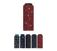 SMATI Ombrello pieghevole compatto Mini - Tascabile 18cm, antivento, 200g ultraleggero, manuale, Ombrello da viaggio, Ombrello da donna, Colore ROSSO MAGRITTE.