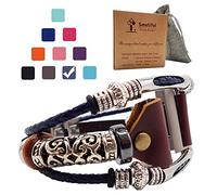 Smatiful Ionic Cinturino with Tessuto Rope, Adjustable Replacement Accessori Sport Armband per Fitbit Ionic,Grigio Blu