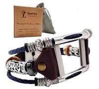 Smatiful Versa Cinturino with Tessuto Rope, Adjustable Replacement Accessori Sport Armband per Fitbit Versa 1 2 & Lite,Grigio Blu