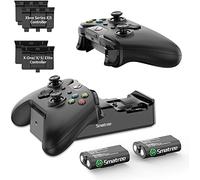 Smatree Caricabatterie Doppia stazione di ricarica con 2 batteria ricaricabile per Xbox One/Xbox One S/Xbox One X/Xbox One/Xbox Serie X/Xbox Serie S Elite Wireless Controller