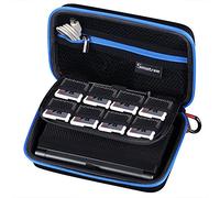 Smatree Custodia rigida per Nintendo New 3DS XL/New 2DS XL, custodia da viaggio per console New Nintendo 3DS/New 2DS e caricatore - Nero/Blu