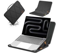 Smatree MS50 Custodia protettiva rigida in EVA con stand compatibile per 14,2 pollici Apple MacBook Pro M4 2024/M3/M2/M1/A2918/A2992/A2779,per 13,3 pollici MacBook Pro 2015-2012,12,9 pollici iPad Pro