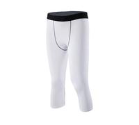 Smatstyle Leggings da Uomo Pantaloni Sportivi a Compressione 3/4 Pantaloni Tights da Basket Elastico Palestra Calzamaglia Asciugatura Rapida Elasticoda Corsa Yoga Gym Training