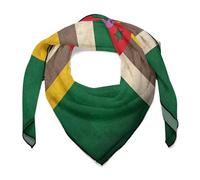 SMAZDFXX Bandane da donna con bandiera vintage della Dominica, foulard quadrati leggeri e versatili in raso per il collo e i capelli