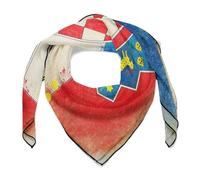 SMAZDFXX Bandane originali da donna con bandiera della Croazia, foulard quadrati leggeri, versatili sciarpe in raso per il collo e per i capelli