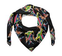 SMAZDFXX Bandane originali da donna dello stemma della Namibia, foulard quadrati leggeri, versatili sciarpe in raso per il collo e i capelli