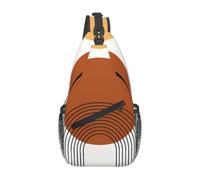 SMAZDFXX Borsa a tracolla Bohemia Circle & Line Cross, borsa a tracolla diagonale, borsa da viaggio e da trekking, per uomo e donna