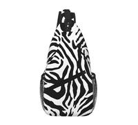 SMAZDFXX Borsa a tracolla con stampa zebrata, resistente e comoda per i viaggi e l'uso quotidiano.