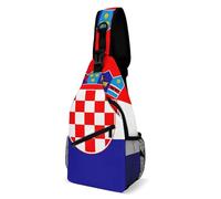 SMAZDFXX Borsa a tracolla leggera per viaggi ed escursioni, borsa a tracolla con bandiera della Croazia