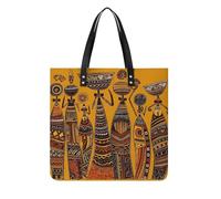 SMAZDFXX Borsa a tracolla morbida da donna, borsa a tracolla da weekend, borsa hobo, borsa shopper, borsa a mano, borsa tote creativa africana in pelle PU oversize