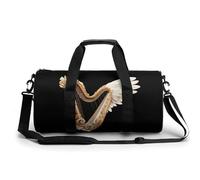 SMAZDFXX Borsa da palestra piccola con arpa e ali, borsa sportiva con tracolla per uomo e donna