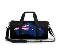 SMAZDFXX Borsa da palestra piccola con bandiera e mappa dell'Australia, borsa sportiva con tracolla per uomo e donna