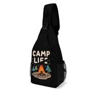 SMAZDFXX Camp Life Casual Borsa a tracolla Zaino da escursionismo Borsa a tracolla Borsa a tracolla da viaggio portatile