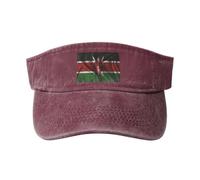 SMAZDFXX Cappelli con Visiera Parasole in Seta con Bandiera del Kenya, per Donne e Uomini, Cappelli da Sole Sportivi, Cappelli da Golf, Cappellino da Baseball