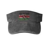 SMAZDFXX Cappelli con Visiera Parasole in Seta con Bandiera del Kenya, per Donne e Uomini, Cappelli da Sole Sportivi, Cappelli da Golf, Cappellino da Baseball