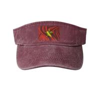 SMAZDFXX Cappelli con Visiera Parasole in Seta, Stile Bandiera del Vietnam del Nord, per Donne e Uomini, Cappelli da Sole Sportivi, Cappelli da Golf, Cappellino da Baseball