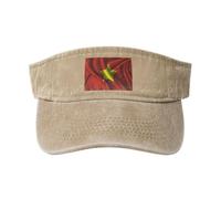 SMAZDFXX Cappelli con Visiera Parasole in Seta, Stile Bandiera del Vietnam del Nord, per Donne e Uomini, Cappelli da Sole Sportivi, Cappelli da Golf, Cappellino da Baseball