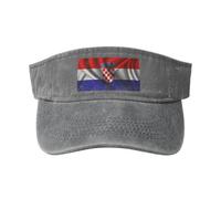 SMAZDFXX Cappelli con Visiera Parasole in Seta Stile Bandiera della Croazia per Donne e Uomini, Cappelli da Sole Sportivi, Cappelli da Golf, Cappellino da Baseball