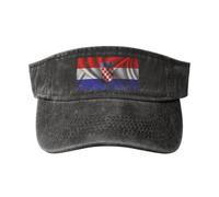 SMAZDFXX Cappelli con Visiera Parasole in Seta Stile Bandiera della Croazia per Donne e Uomini, Cappelli da Sole Sportivi, Cappelli da Golf, Cappellino da Baseball