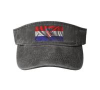 SMAZDFXX Cappelli con Visiera Parasole in Seta Stile Bandiera della Croazia per Donne e Uomini, Cappelli da Sole Sportivi, Cappelli da Golf, Cappellino da Baseball