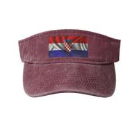 SMAZDFXX Cappelli con Visiera Parasole in Seta Stile Bandiera della Croazia per Donne e Uomini, Cappelli da Sole Sportivi, Cappelli da Golf, Cappellino da Baseball