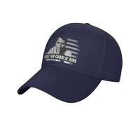 SMAZDFXX Cappellino da Baseball Regolabile Unisex in Denim con Scritta Lotta per Charlie Kirk, Patriottico, Edificio, un'eredità commemorativa