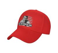 SMAZDFXX Cappellino da Baseball Regolabile Unisex in Denim con Scritta Lotta per Charlie Kirk, Patriottico, Edificio, un'eredità commemorativa