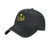 SMAZDFXX Cappellino da Baseball URSS Martello e Falce Regolabile Lavato da Uomo e da Donna