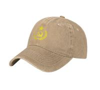 SMAZDFXX Cappellino da Baseball URSS Martello e Falce Regolabile Lavato da Uomo e da Donna