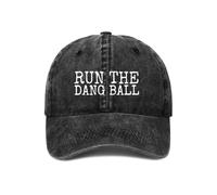 SMAZDFXX Cappello Run The Dang Ball da Donna con Design, Colore Nero