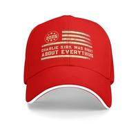 SMAZDFXX Charlie Kirk aveva Ragione su Tutto Cappellino da Baseball Regolabile Unisex Nero