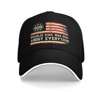 SMAZDFXX Charlie Kirk aveva Ragione su Tutto Cappellino da Baseball Regolabile Unisex Nero