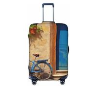 SMAZDFXX Copertura protettiva per valigia ad alta elasticità con stampa di strade rurali retrò, universale e antigraffio, per uomo e donna.