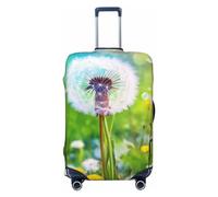 SMAZDFXX Coprivaligia ad alta elasticità con stampa Denti di leone sulla prateria, coprivaligia da viaggio universale antigraffio per uomo e donna, piccolo