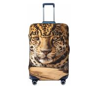 SMAZDFXX Coprivaligia ad alta elasticità con stampa Il leopardo riposa, coprivaligia da viaggio universale antigraffio per uomo e donna.