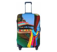 SMAZDFXX Coprivaligia ad alta elasticità con stampa Tigre nel buio, coprivaligia da viaggio universale antigraffio per uomo e donna, grande