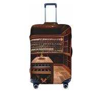 SMAZDFXX Coprivaligia con stampa cantina di vini rossi, coprivaligia lavabile, accessori da viaggio