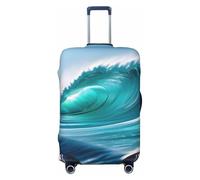 SMAZDFXX Coprivaligia decorativi con stampa a onde del cielo trasparente, coprivaligia lavabile, accessori da viaggio per bagagli