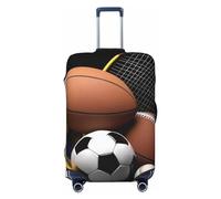 SMAZDFXX Coprivaligia elastico per cani Shih Tzu, antigraffio, lavabile, antipolvere, adatto a valigie di taglia media, nero