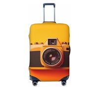 SMAZDFXX Custodia protettiva per valigia ad alta elasticità con stampa di macchina fotografica retrò, custodia universale antigraffio per valigia da viaggio per uomo e donna.