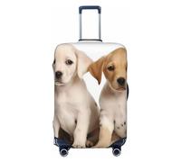 SMAZDFXX Custodia protettiva per valigia ad alta elasticità con stampa di un simpatico cagnolino, custodia universale antigraffio per valigia da viaggio per uomo e donna.