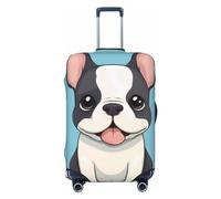 SMAZDFXX Custodia protettiva per valigia ad alta elasticità con stampa Happy Little Dog, custodia universale antigraffio per valigia da viaggio per uomo e donna.