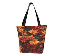 SMAZDFXX Design 10 Borsa a tracolla con albero colorato e doppio paesaggio, borsa da donna, borsa per il tempo libero, grande, 13 pollici