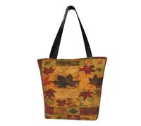 SMAZDFXX Design 11 Borsa a tracolla con albero colorato e doppio paesaggio, borsa da donna, borsa per la spesa grande da 13 pollici
