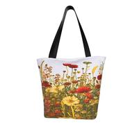 SMAZDFXX Design 11 Borsa a tracolla con teschio e rose rosse, borsa da donna, grande borsa per la spesa, singola, per il tempo libero, 13 pollici