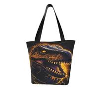 SMAZDFXX Design 3 Borsa a tracolla con motivo a lupo, in oro nero e fuoco, da donna, per il tempo libero, grande, da 13 pollici